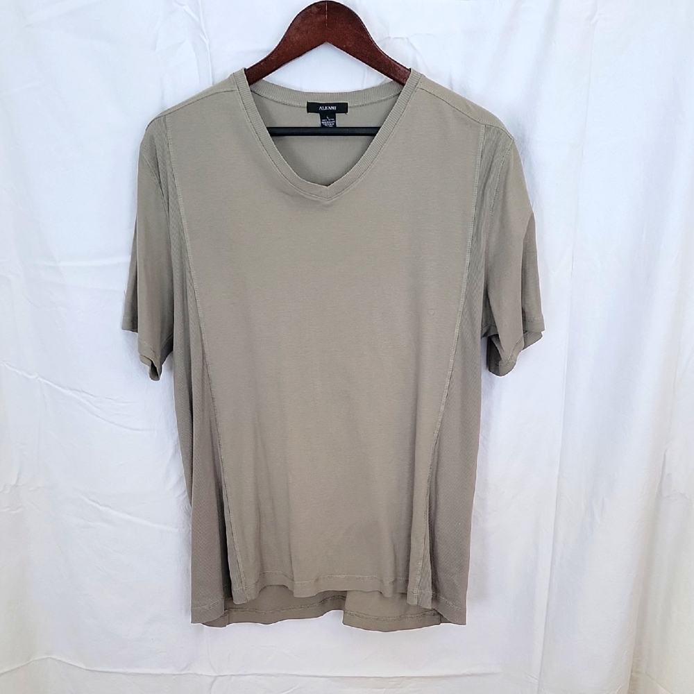 Alfani Men's Tan V-Neck Shirt